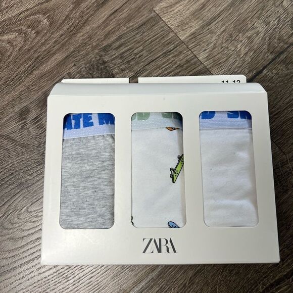Zara Printed boxer shorts 3 pack Noy size 11-12 Y - Picture 1 of 4